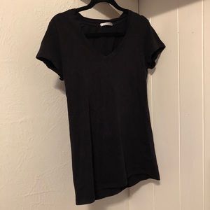 Black V Neck